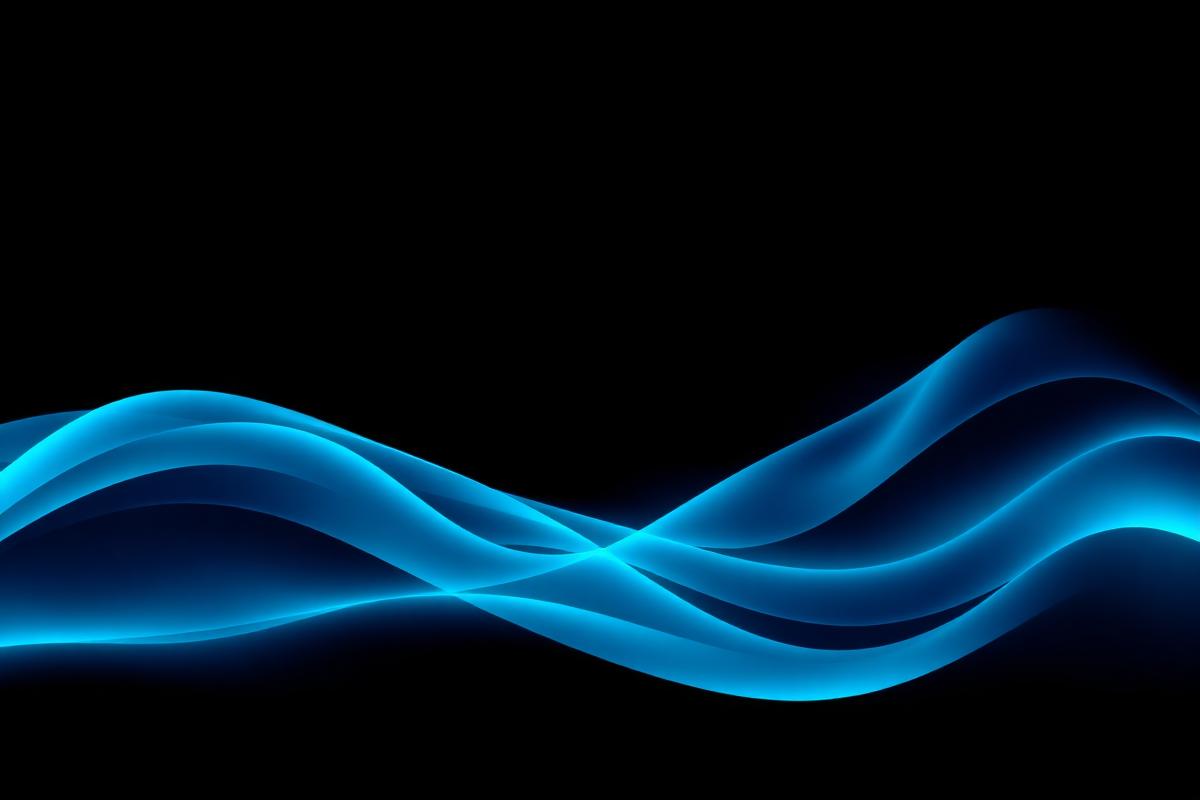 abstract sound wave visualization representing decibel levels and hearing