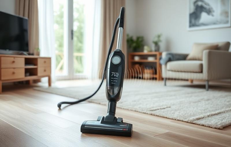 Vacuum cleaner in living room at 70 dB